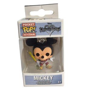 Funko Pocket Pop Keychain Disney Kingdom Hearts Mickey Mouse Key Ring New